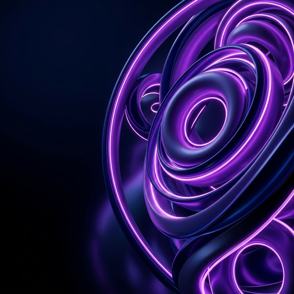 Abstract 3D decorative rings background